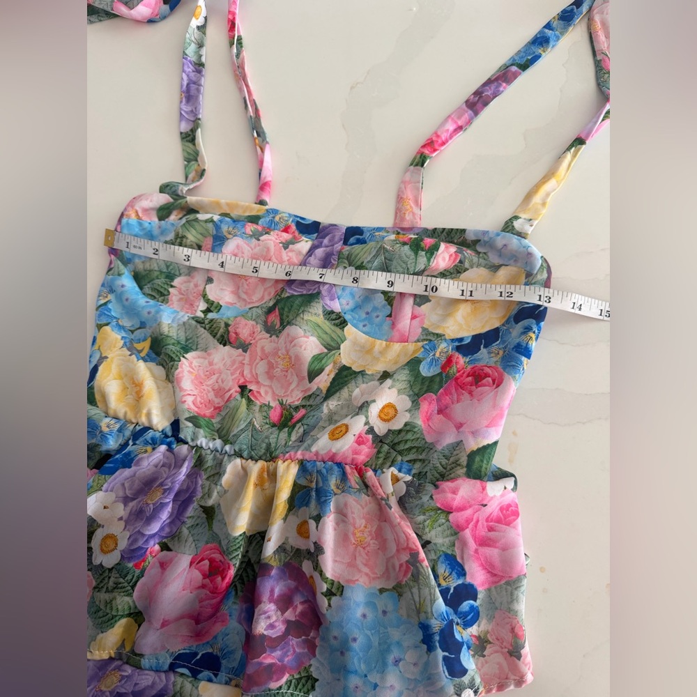 Show Me Your MuMu Paxton Floral Midi Dress in Flower Shop Sz S - Picture 8 of 10